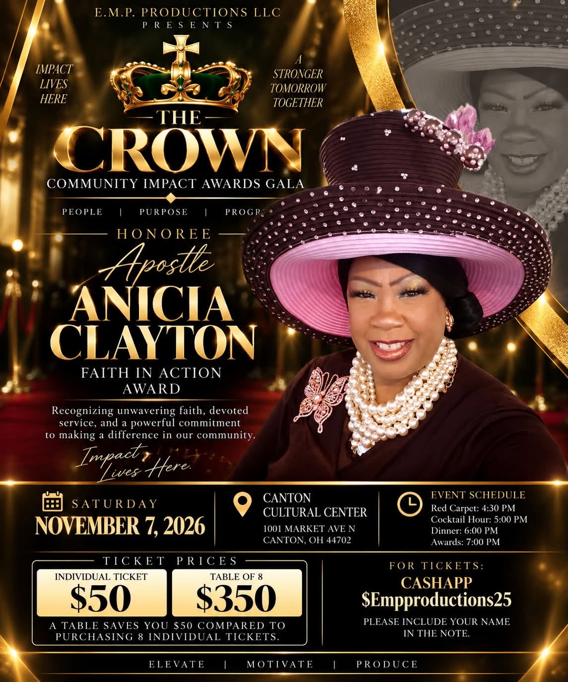 Honoree spotlight: Apostle Anicia Clayton, Faith in Action Award.